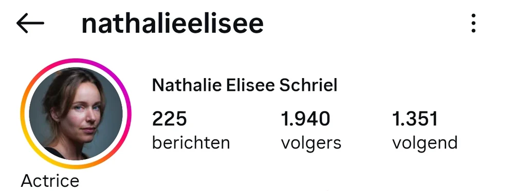Nathalie, Instagram-profiel